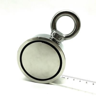 Magnet de pêche en néodyme de densité avec boulon M8 et force de traction de 80 kg