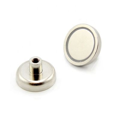 Matériau composite aimant rond NdFeB aimant néodymium pot D60mm avec une force de 160 kg