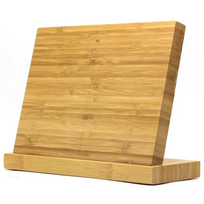 ISO9001 2000 Système de bois naturel de bambou Magnétique porte-bloc de couteau Conception personnalisée