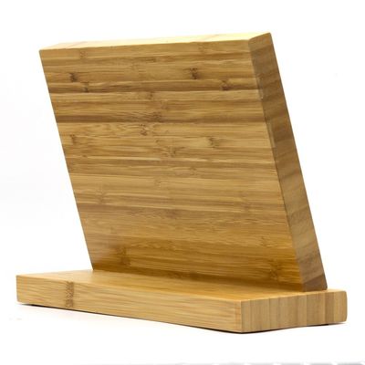 ISO9001 2000 Système de bois naturel de bambou Magnétique porte-bloc de couteau Conception personnalisée