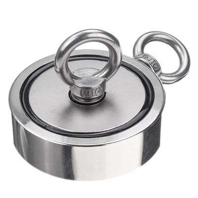 300 kg de force de traction en forme de tasse à double face Magnéte de pêche pour récupération fiable