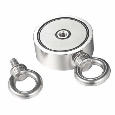 300 kg de force de traction en forme de tasse à double face Magnéte de pêche pour récupération fiable