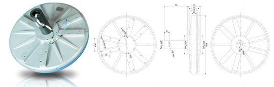 Générateur de turbine éolienne axiale verticale de 3 kW 220v pour la vente