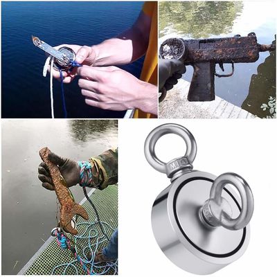 Kit de pêche au magnétique de néodyme super fort avec une force de traction de 2000 lbs et une tolérance précise