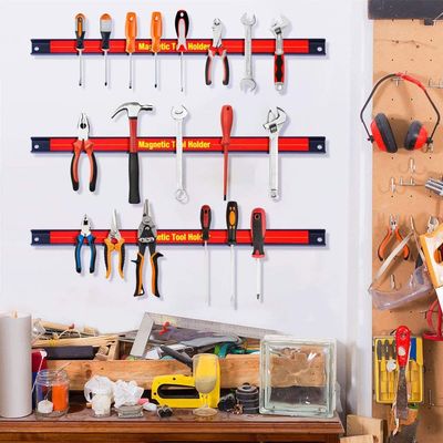 Magnéte néodymique 18' porte-outils monté sur une paroi magnétique organisateur pour garage/ ateliers