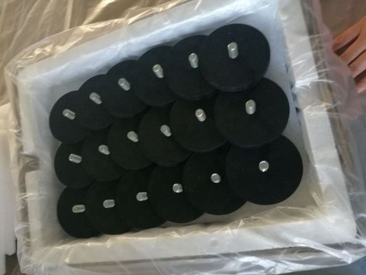 Facile à installer D43 D66 D88mm aimant de montage en caoutchouc revêtu POT avec fil interne
