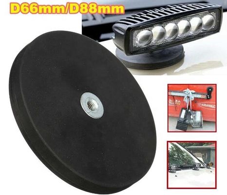 Magnéte de pot en caoutchouc revêtu Magnéte de caoutchouc au néodyme D36*6mm-M6 Permanent Perforé