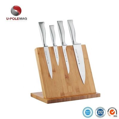 Accepté OEM ODM Bamboo Magnétique Stand Bloc de couteau magnétique pour les ustensiles de cuisine Plus