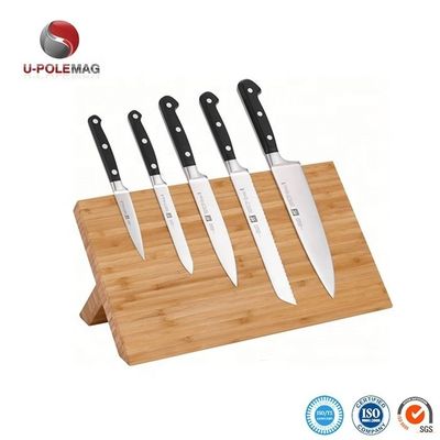 Accepté OEM ODM Bamboo Magnétique Stand Bloc de couteau magnétique pour les ustensiles de cuisine Plus