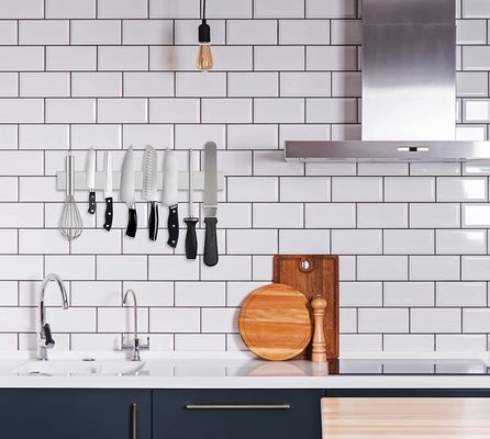 16 pouces en acier inoxydable bar de couteau magnétique pour outil de cuisine couteau organisation de suspension