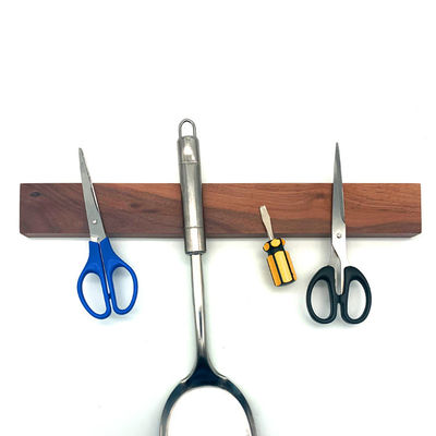 Porteur de couteau magnétique en bois de bambou écologique pour le stockage de couteaux de cuisine élégants