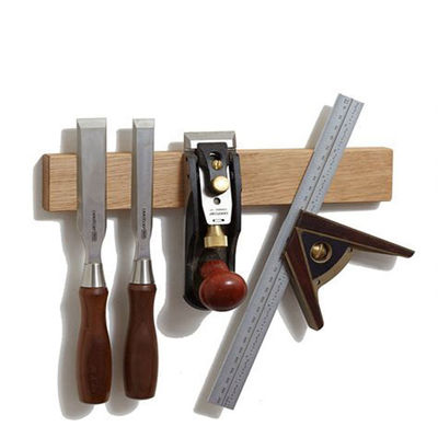 Porteur de couteau magnétique en bois de bambou écologique pour le stockage de couteaux de cuisine élégants