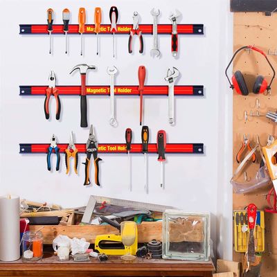 bande magnétique de support d'outil en acier allié pour une organisation facile et un accès rapide aux outils