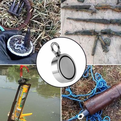 2.75&quot; magnéte de pêche en néodyme de terres rares avec 1000lbs de résistance et des cordes fournies