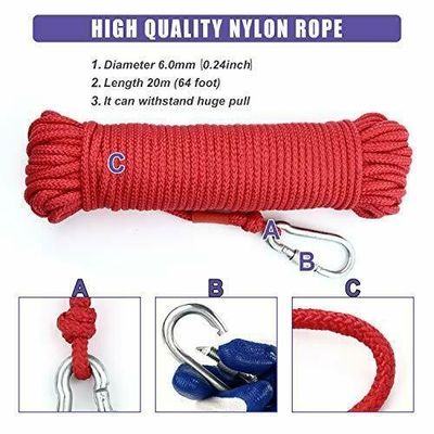 NeFeB Fe37 550 lbs Pêche à l'aide d'un aimant puissant avec fil et trou de vis M10 POTN08-75