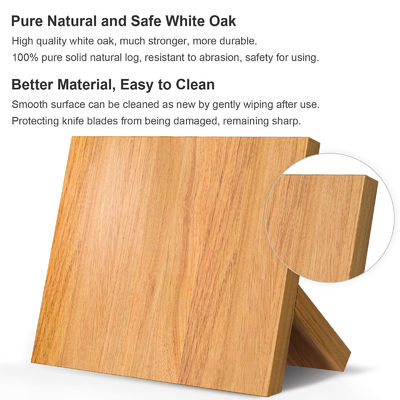 Conception personnalisée Bloc de couteau magnétique Naturel support de bambou avec des aimants forts