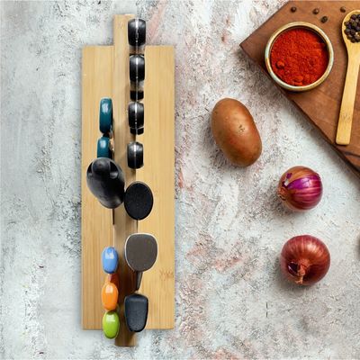 Porte-bloc magnétique écologique pour couteaux doté de puissants aimants sur mesure