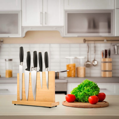 Porte-bloc magnétique écologique pour couteaux doté de puissants aimants sur mesure