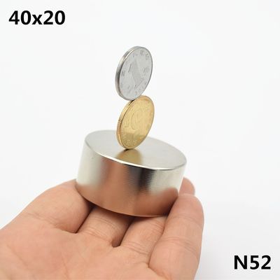 Magnéte à disque de néodyme de 40x20 mm avec une tolérance de ±1 mm