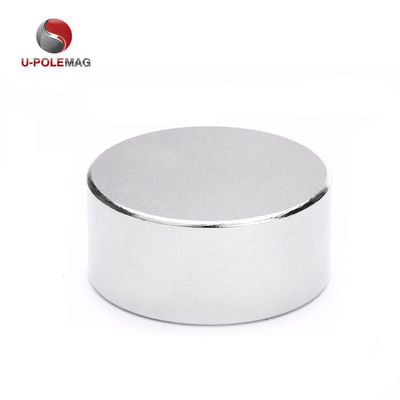 191g Poids N52 Disque d'argent magnétique néodymium D40x20mm avec direction axiale magnétisée