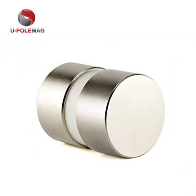 191g Poids N52 Disque d'argent magnétique néodymium D40x20mm avec direction axiale magnétisée