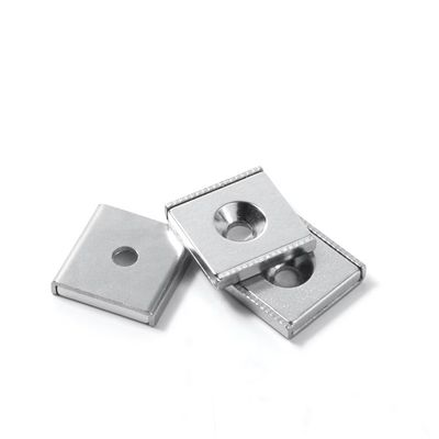 NdFeb Block Magnet Steel Channel POT avec 1 trou anti-enfoncé pour le traitement industriel