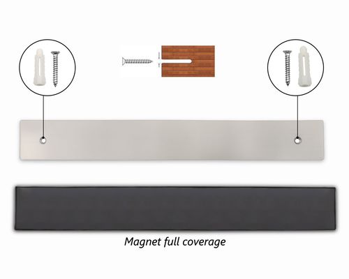 Barre de couteau magnétique en acier inoxydable de 16 pouces