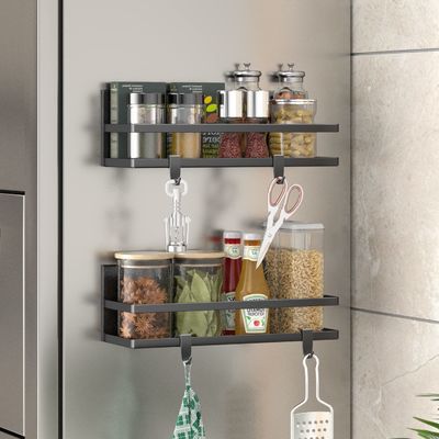 Classification Étagère non pliable Entrepôt de cuisine Monture murale en fer organisateur d'étagère d'épices