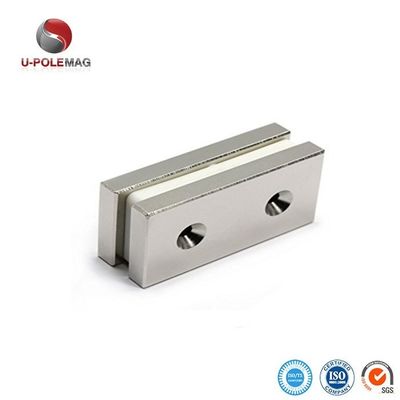 Magnet industriel N35 contre-enfoncé trou de 5 mm Bloc fort Magnets de néodyme de terres rares