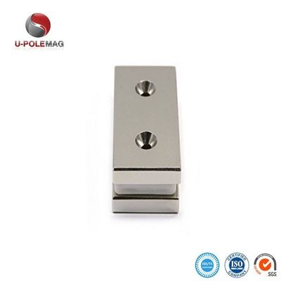 Magnet industriel N35 contre-enfoncé trou de 5 mm Bloc fort Magnets de néodyme de terres rares