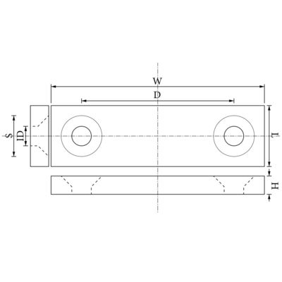 Magnéte rectangulaire en néodyme permanent de 25,4 x 12,7 x 6,35 mm à forte force magnétique