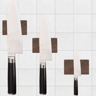 Maintien du couteau magnétique en bois durable pour le mur