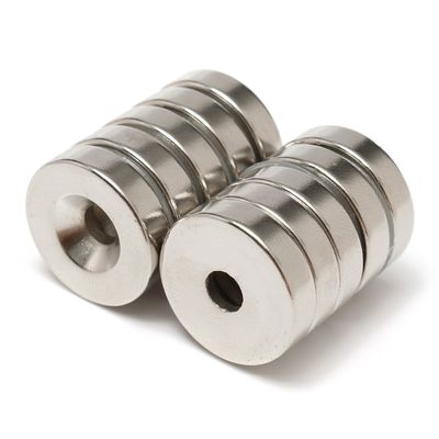 Magnéte personnalisé Taille N52 Disque magnétique de néodyme de terres rares avec trou anti-enfoncement
