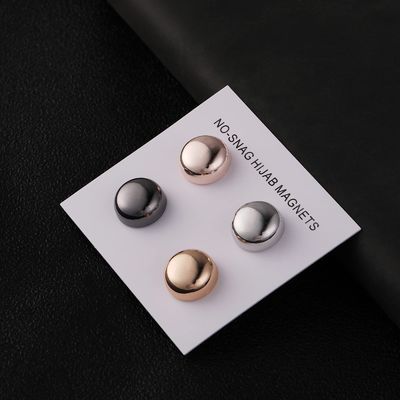 12mm Alloy NdFeB Magnet Non-Snag Multi-Hijab Magnet pour écharpe musulmane dans plus de 40 couleurs