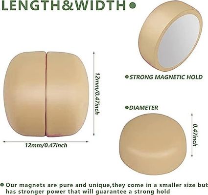 Tolérance ± 0,05 mm Pions magnétiques Hijab forts avec des couleurs personnalisées et une finition mate