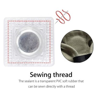 Zinc PVC revêtement d'acier caché invisible couture bouton magnétique pour les vêtements