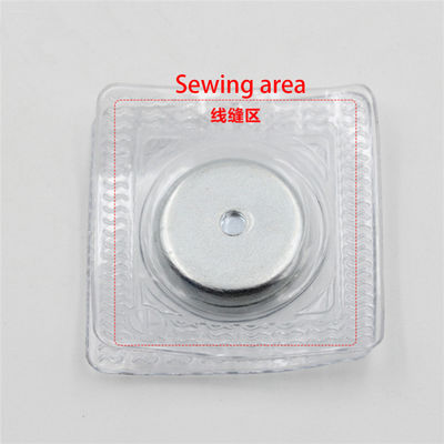 Échantillon revêtu de PVC cousure imperméable à l'eau en magnétique au néodyme monopole pour imperméable D25x3mm