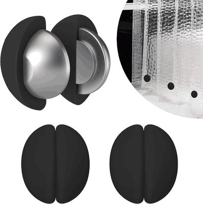 Magnés puissants pour les rideaux de douche lourds Ne pas rouiller Aucun bruit Silicone revêtu