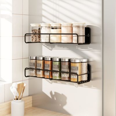 Conception fonctionnelle détachable Super fort rack d'épices magnétiques à deux couches pour réfrigérateur