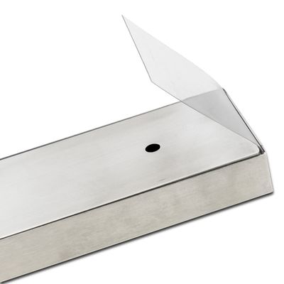 Porteur de couteau de cuisine avec une surface magnétique puissante et un revêtement en acier inoxydable