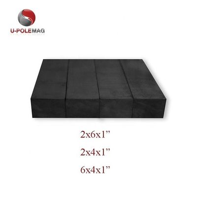 ISO9001 2000 Certifié C8 6x4x1" Ferrite bloc aimant en céramique pour les pompes à eau Durable