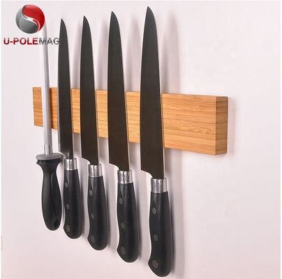 Couteau de cuisine en bois de bambou Porteur magnétique