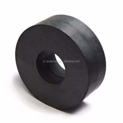 OD 115 mm x ID 45 mm x T20 mm Grand anneau en céramique aimanté C8 avec matériau permanent