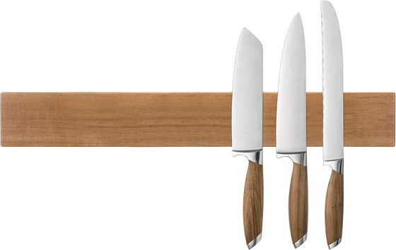Personnalisez votre cuisine en acceptant le logo personnalisé pour les bandes de couteau magnétique en bois d'acacia