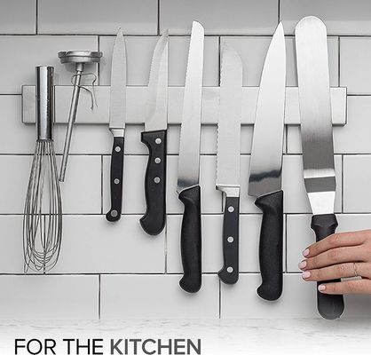 Maison porte-couteau de cuisine avec logo personnalisé Acceptable en acier inoxydable magnétique