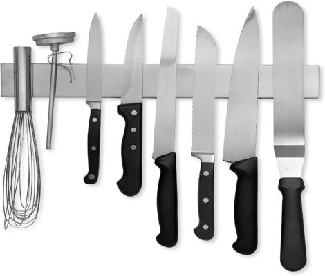Maison porte-couteau de cuisine avec logo personnalisé Acceptable en acier inoxydable magnétique