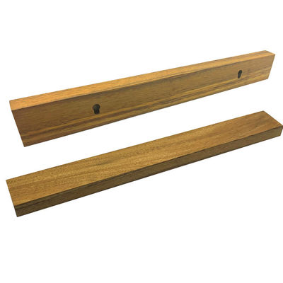 Étagère magnétique pour couteau en bois d'acacia pour rangement de couteau de cuisine élégant et pratique