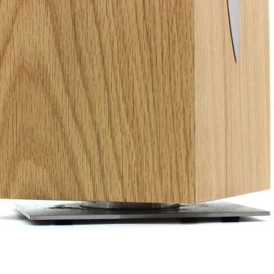 Durable 300x150x150mm 4 côtés bloc de couteau magnétique 360 porte-couteau en bois rotatif