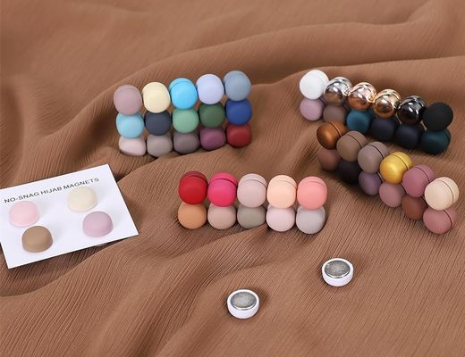 Entrepôt de mode Magnet fort épingles de hijab pour femmes écharpe multicolore épingles magnétiques