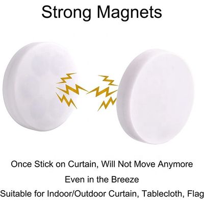 Magnets pour rideaux de douche extérieurs avec poids en caoutchouc
